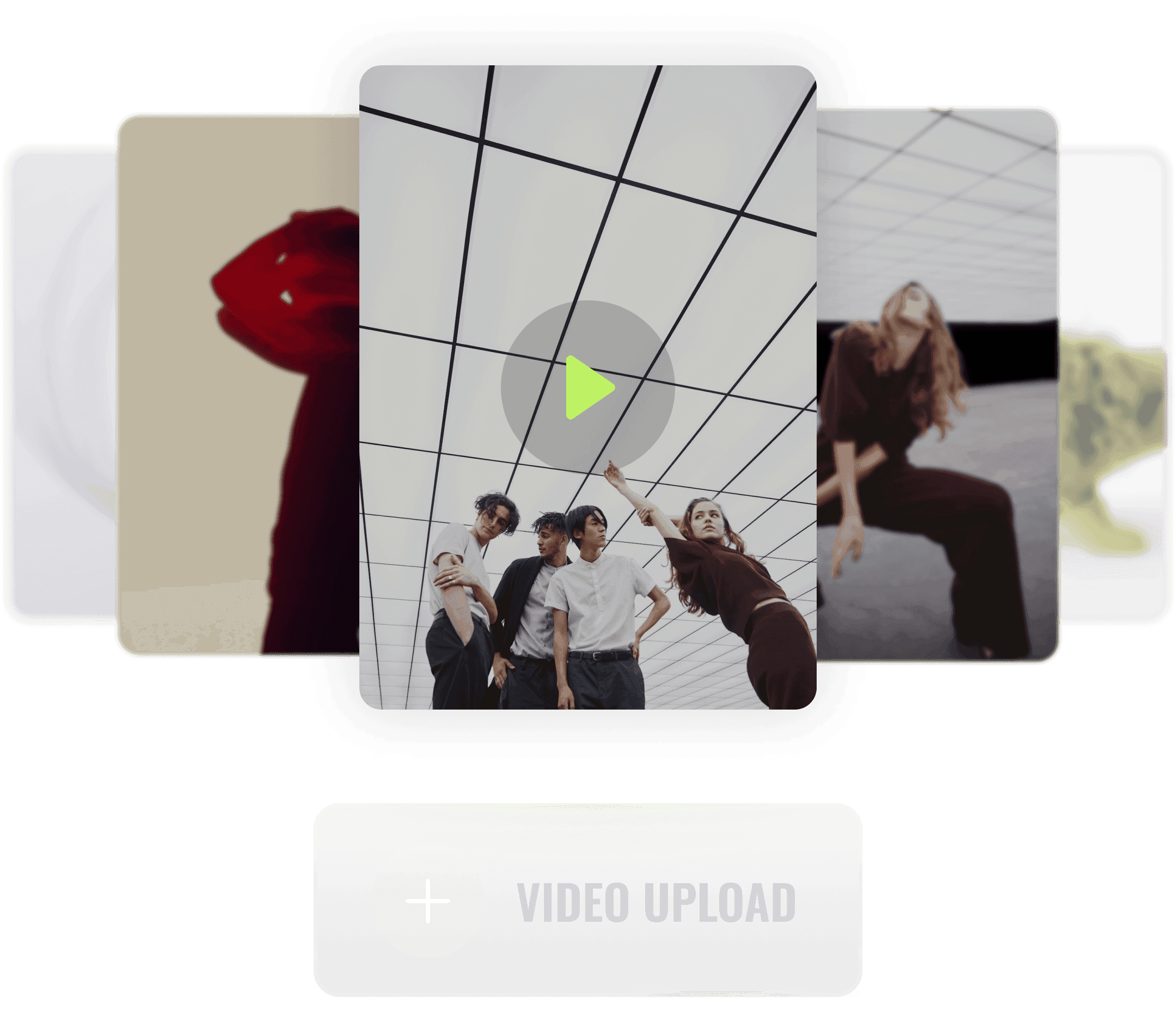 The screen for registering a profile and an introduction video